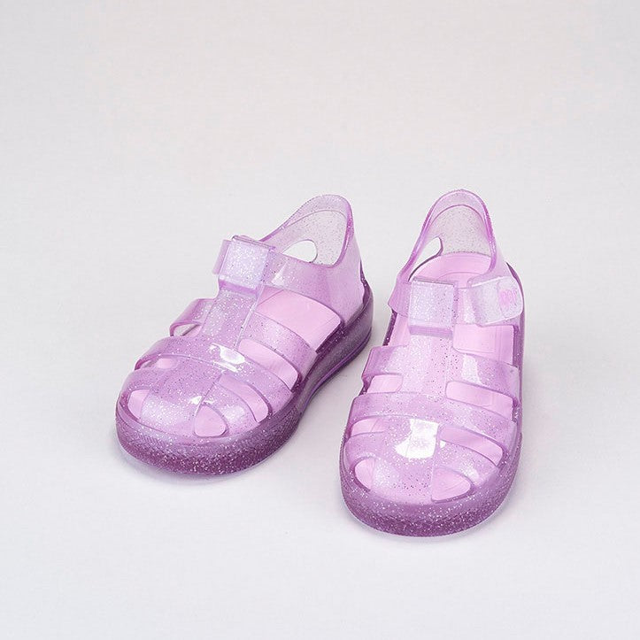 Girl's Star Glitter Jelly Sandal