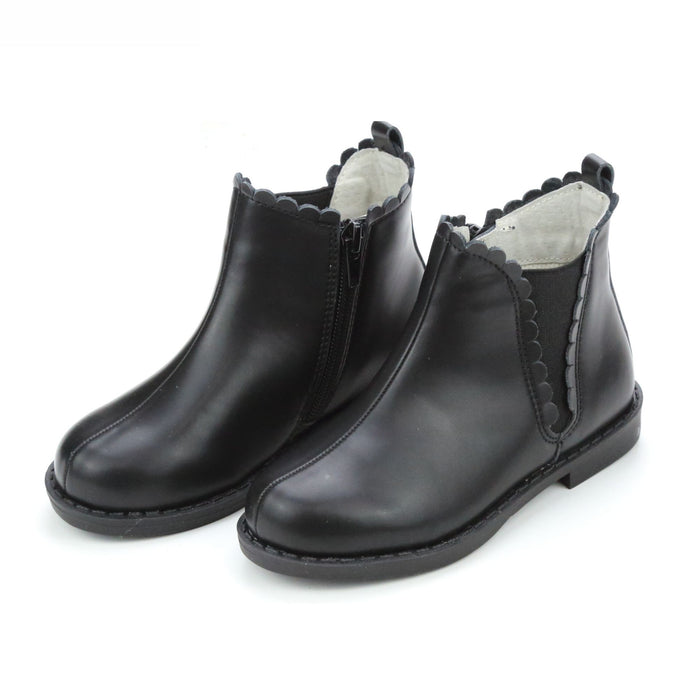 Kids Leather Dress Boot With Rubber Sole And Memory Foam For Sale Online