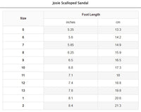 Josie Scalloped Sandal