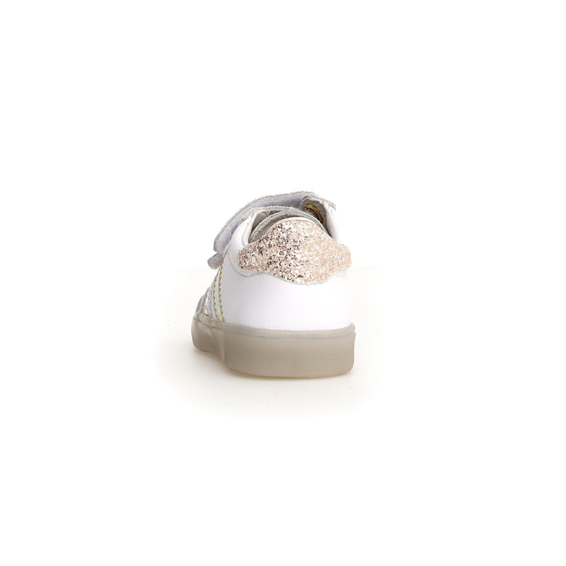 Riby Girl Sneaker/White-Gold-Pink