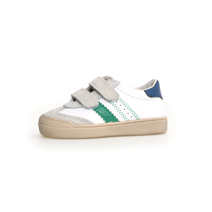 Riby Kids Sneaker/ White-Green-Azure