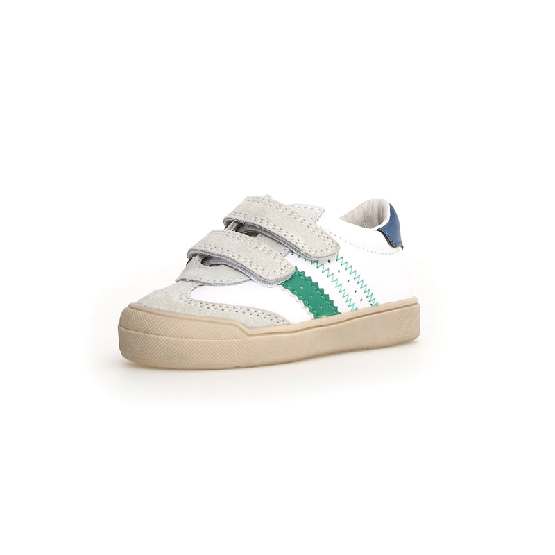 Riby Kids Sneaker/ White-Green-Azure