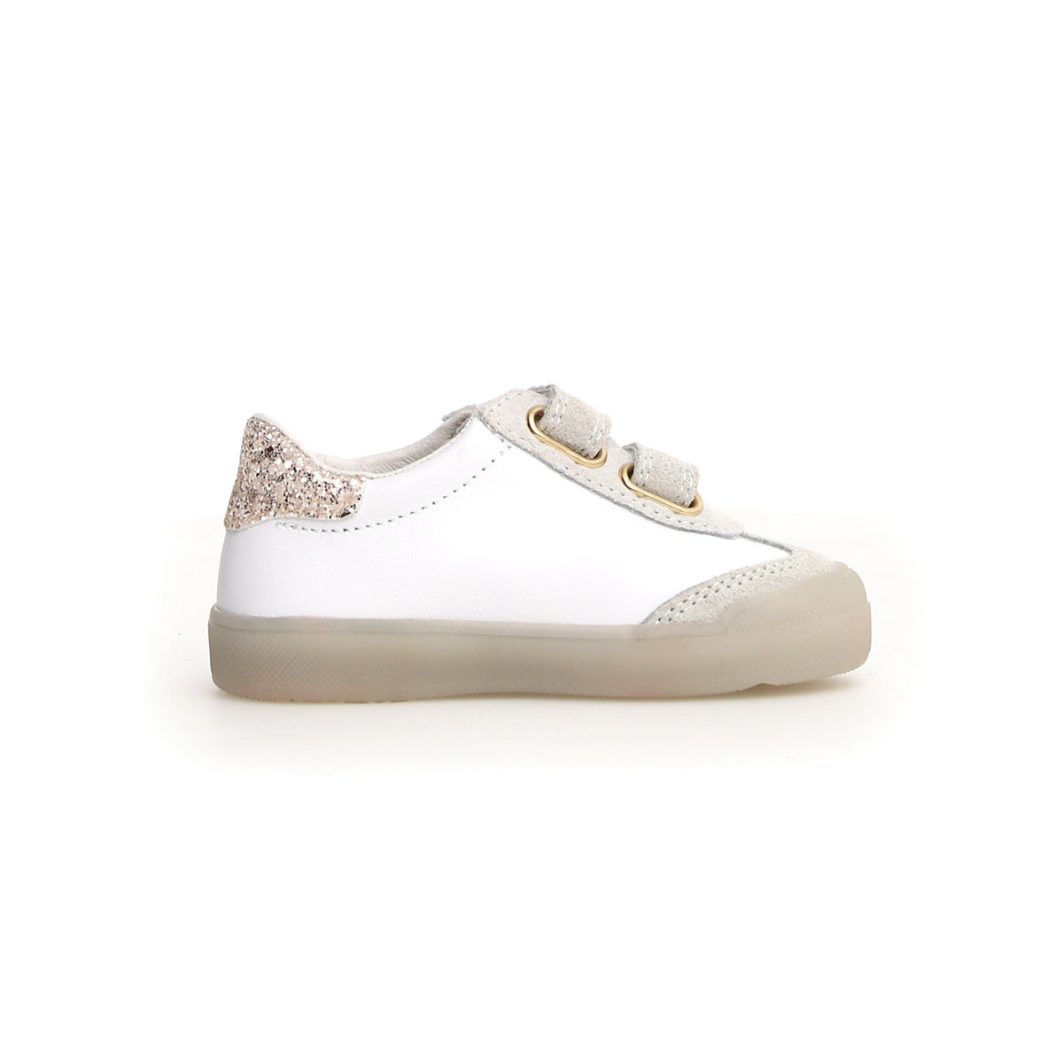 Riby Girl Sneaker/White-Gold-Pink